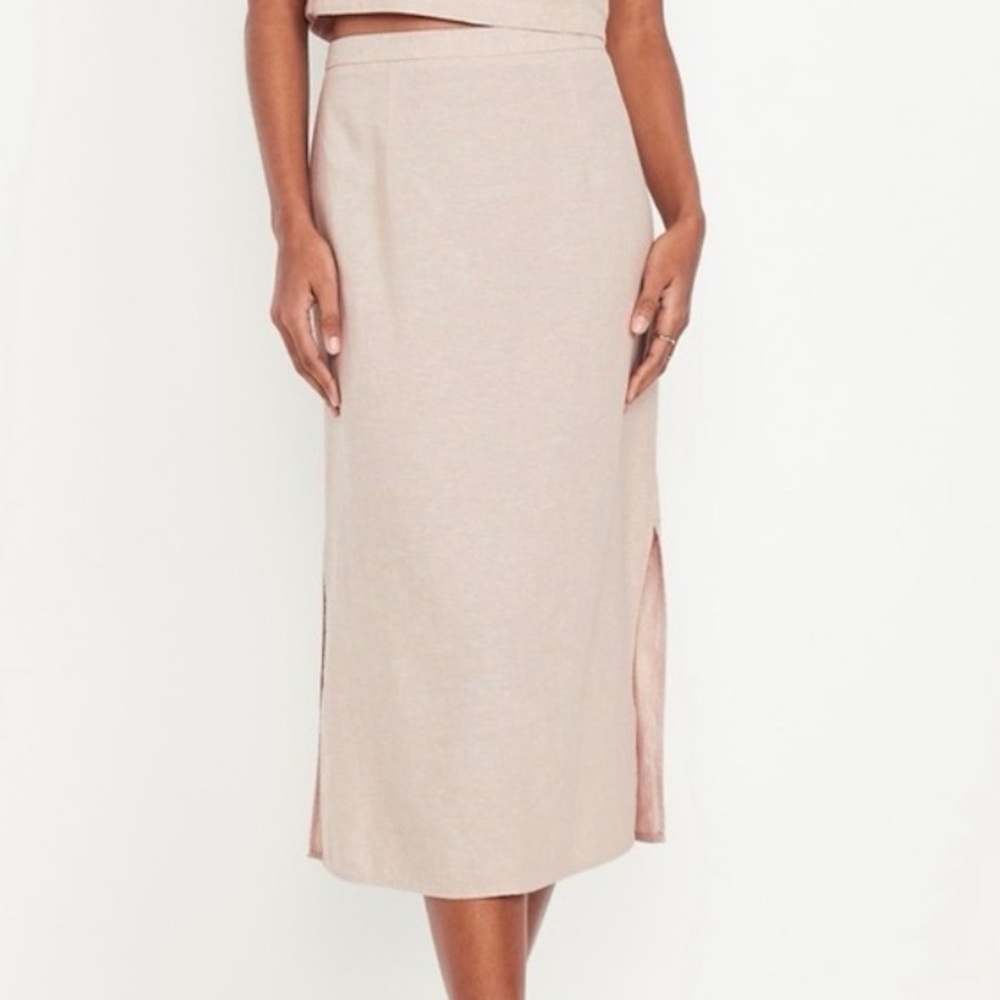 Old Navy Linen-blend Long Skirt